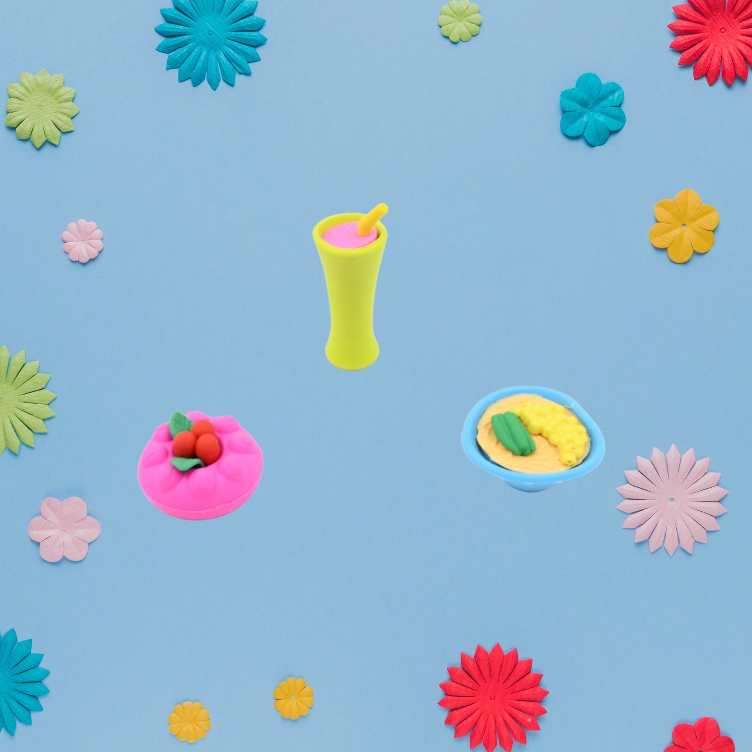 3D Mix Design Fancy & Stylish Colorful Erasers – Cute Novelty Eraser Set for Kids & School Prize (1 Set) 3D Mix Design Fancy & Stylish Colorful Erasers – Cute Novelty Eraser Set for Kids & School Prize (1 Set)